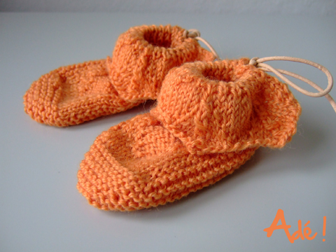 chaussons oranges